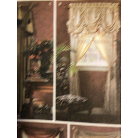 Simplicity Curtain Drapes Can Tops Panels Swag Sewing Pattern UNCUT Draped Swags - Picture 3 of 8